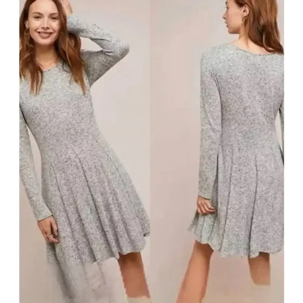 Dolan Left Coast Piper Womens Sweater Dress heathered gray sz S cozy, bonfire - Picture 2 of 10